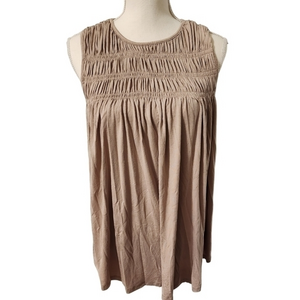 Allie rose tan‎ sleeveless blouse